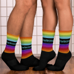 Stylish socks – Bordertraveller rainbow blue