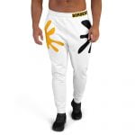 all over print mens joggers white front 61fbef1de5440
